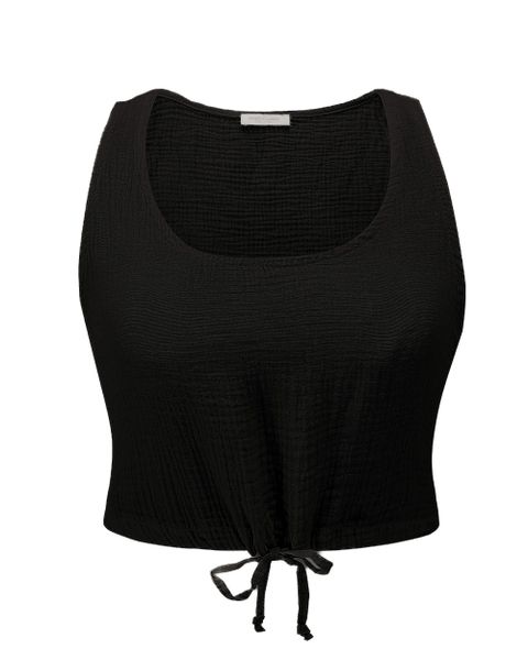 SASSYCLASSY Crop-Top Musselin Trägertop für Damen günstig online kaufen
