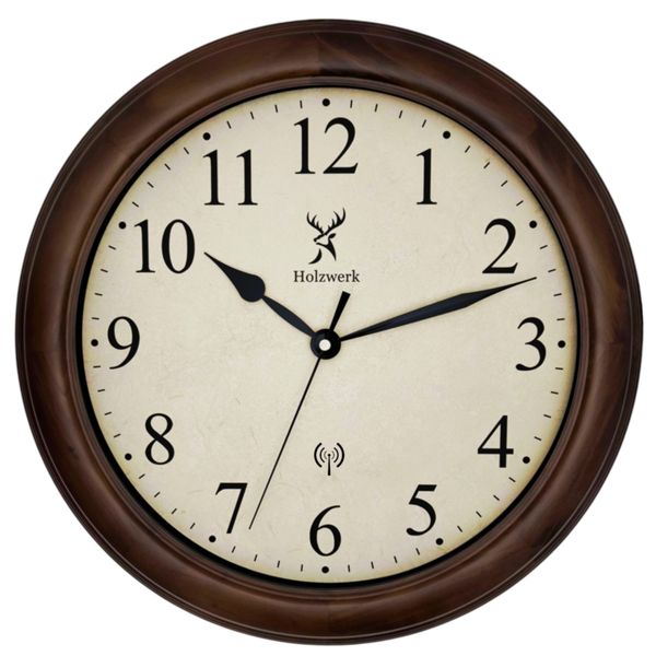 Holzwerk Funkwanduhr Vintage Retro Designer Funk günstig online kaufen