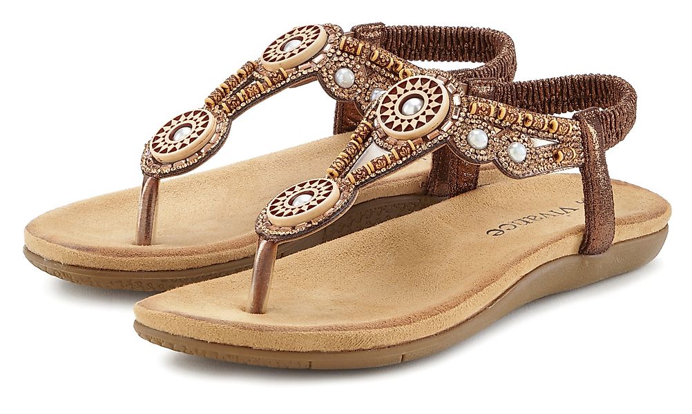 Vivance Zehentrenner Sandale, Sommerschuh, Pantolette mit günstig online kaufen