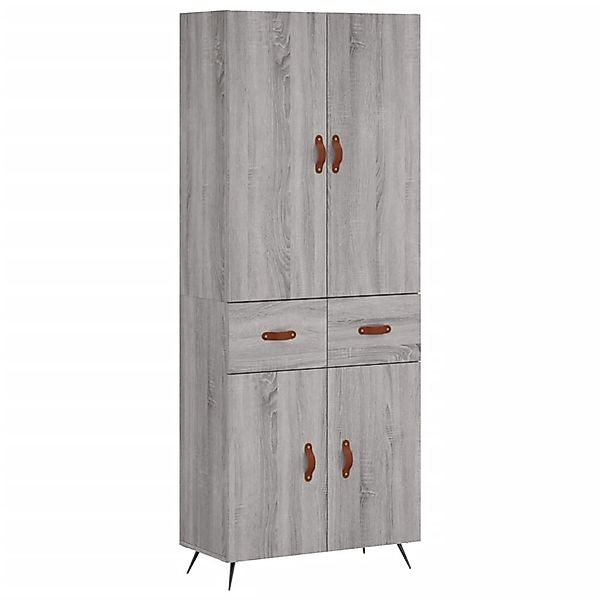 vidaXL Highboard Grau Sonoma 69,5x34x180 cm Holzwerkstoff 3198127 günstig online kaufen