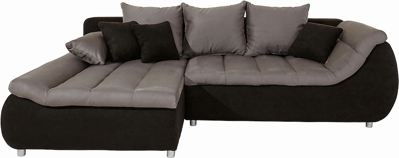 INOSIGN Ecksofa "Imola modern und elegant, bequem, aktuelle Steppung im Sit günstig online kaufen