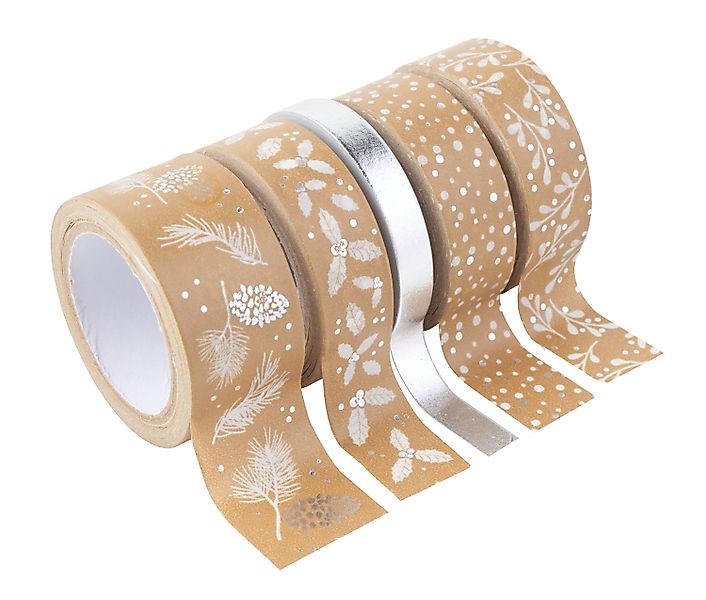 Heyda Klebeband Natur Mix 5er-Set günstig online kaufen