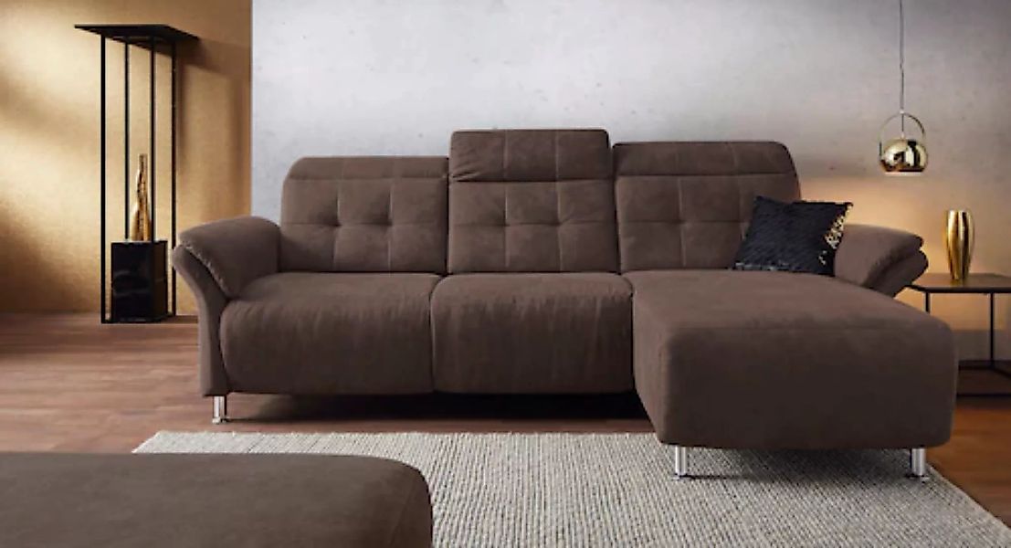 Places of Style Ecksofa "Manhattan L-Form", 2 Sitze mit elektrischer Relaxf günstig online kaufen