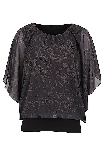 malito more than fashion Chiffonbluse 6296 Bluse im Fledermaus Look Einheit günstig online kaufen