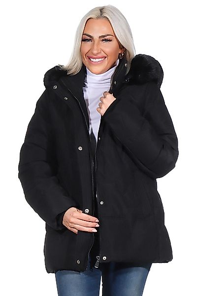 Aurela Damenmode Winterjacke Damen Steppjacke Teddyfell günstig online kaufen