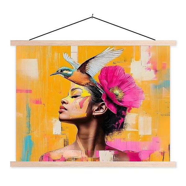 MuchoWow Poster Vogel - Frau - günstig online kaufen