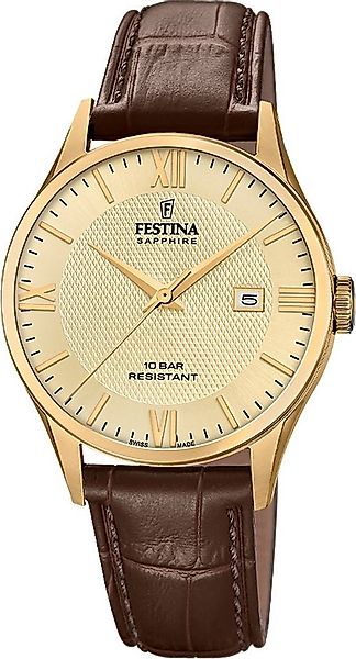 Festina Quarzuhr Festina Herrenuhr Swiss Made Armbanduhr, (Analoguhr), Herr günstig online kaufen