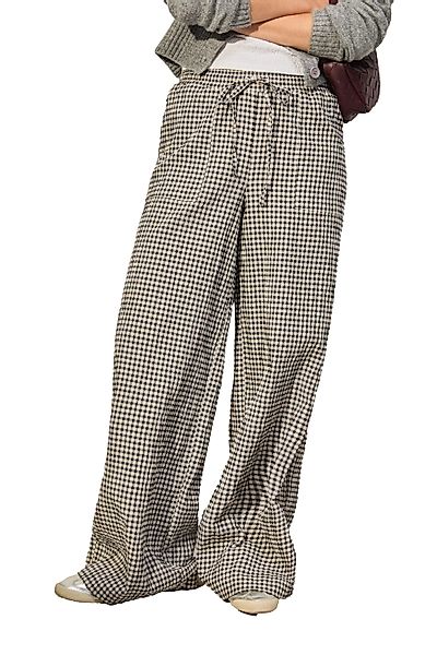 Next Palazzohose Strukturierte Hose mit weitem günstig online kaufen