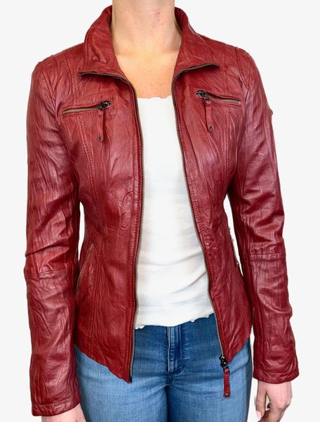 Cabrini Lederjacke aus feinstem Lammnappa Crinkle günstig online kaufen