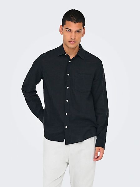 ONLY & SONS Langarmhemd "ONSCAIDEN LIFE REG LS 1 PKT SHIRT NOOS" günstig online kaufen