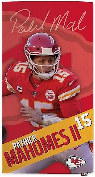 Kansas City Chiefs Strandtuch NFLPA Patrick Mahomes Beach Towel Motion günstig online kaufen