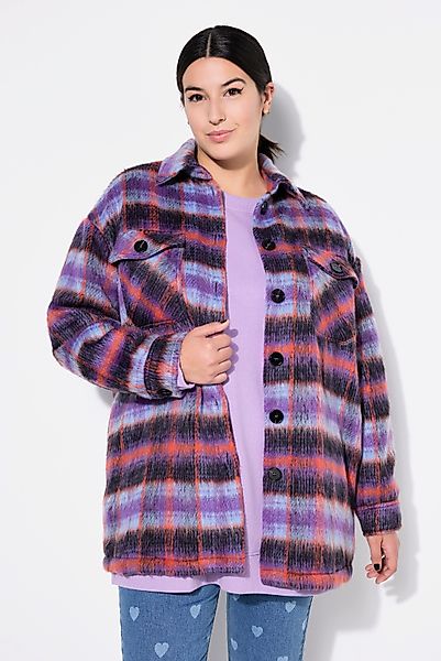 Studio Untold Sommerjacke Karo-Hemdjacke oversized Langarm günstig online kaufen