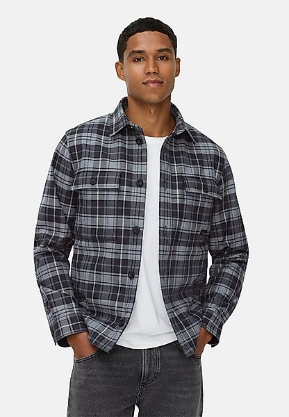 camel active Hemdjacke aus reiner Baumwolle Langarm Kentkragen Markenlabel günstig online kaufen