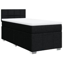 vidaXL Bett Boxspringbett mit Matratze Schwarz günstig online kaufen