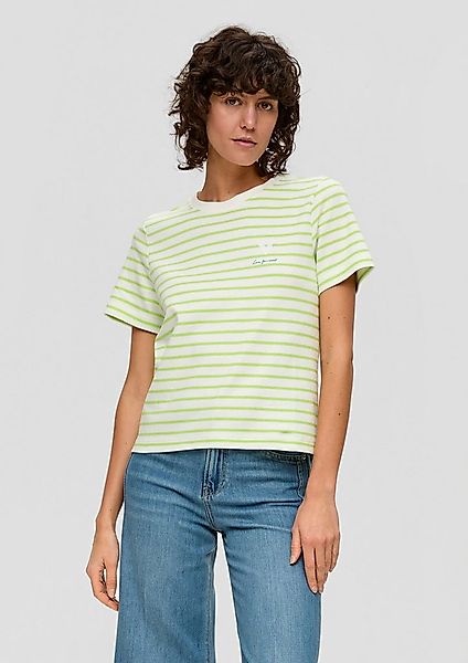 s.Oliver Kurzarmshirt T-Shirt T-Shirt mit Streifenmuster günstig online kaufen