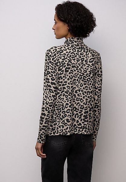 STREET ONE Rollkragenshirt mit Leoprint günstig online kaufen