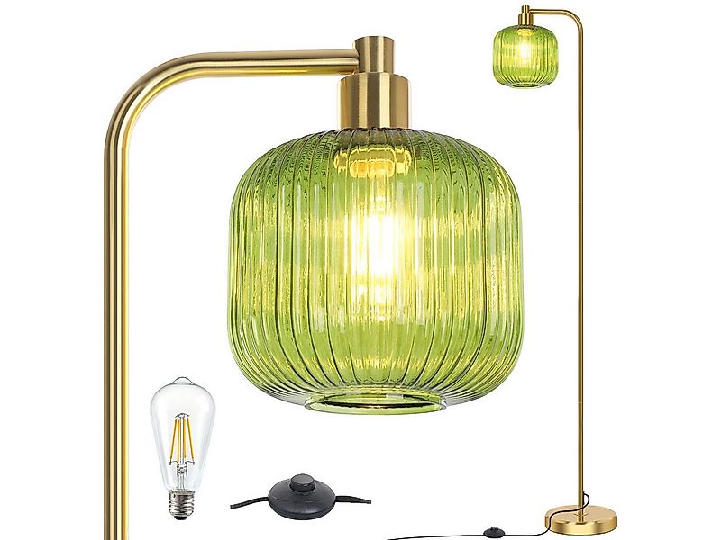 Rosnek LED Stehlampe Vintage Stehleuchte Wohnzimmer Retro Leselampe für Sch günstig online kaufen