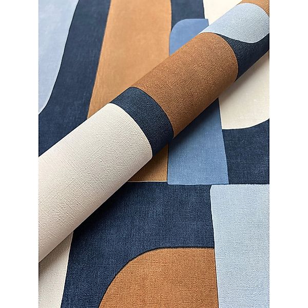 Newroom Vliestapete Maxius Blue Grafik Modern FSC® günstig online kaufen