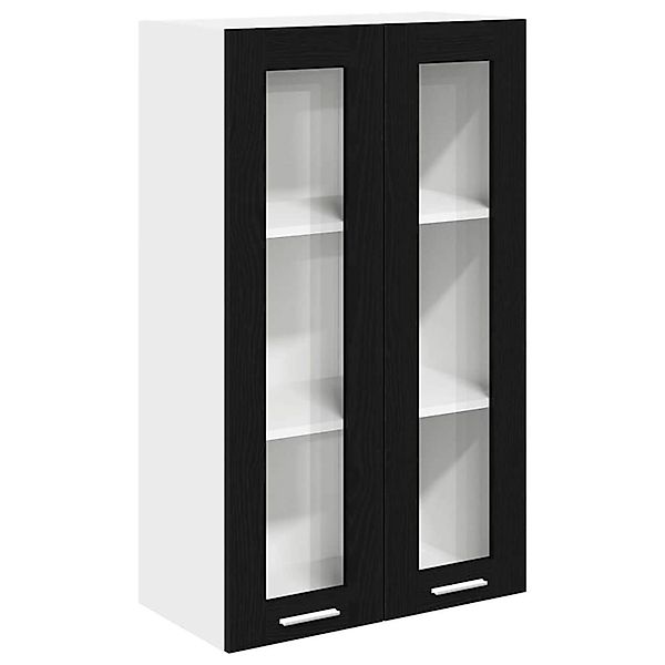 vidaXL Hängeschrank mit Tür Riga Schwarz Eichen-Optik 60 x 31 x 100 cm 8843 günstig online kaufen