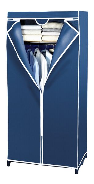 WENKO Stoffschrank "Modell Air" Stoffschrank mit Kleiderstange, Ablage & Re günstig online kaufen