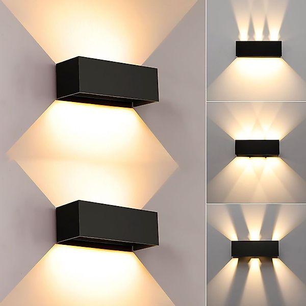 oyajia Wandleuchte Modern Quader LED Wandlampe günstig online kaufen