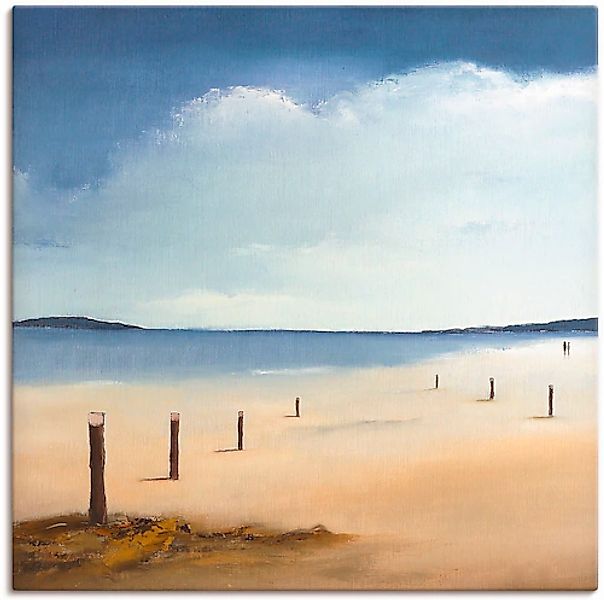 Artland Leinwandbild »Am Strand entlang« Strand 1 Stk. tlg. auf Keilrahmen günstig online kaufen