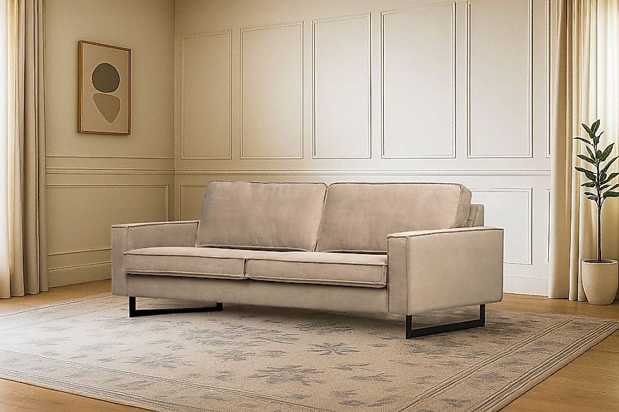 Home affaire 3-Sitzer "Maxi-Ausführung Pinto, 236 cm, Cord, Chenille, Leder günstig online kaufen