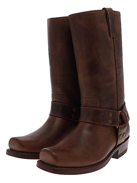 Mayura Boots MB001 Bikerstiefel Braun Bikerboots Rahmengenäht günstig online kaufen