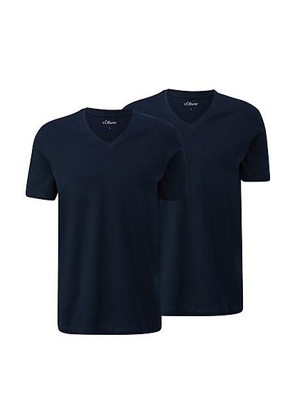 s.Oliver T-Shirt Regular fit (2-tlg) V-Ausschnitt, kurzarm günstig online kaufen