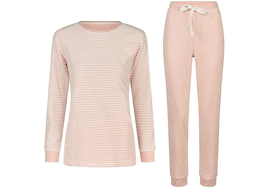 By Louise Schlafanzug by Louise Damen Frottee Pyjama Schlafanzug Nachtwäsch günstig online kaufen