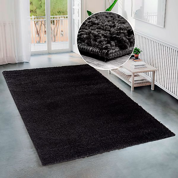 Bruno Banani Hochflor-Teppich »Shaggy Soft«, rechteckig, 30 mm Höhe, gewebt günstig online kaufen