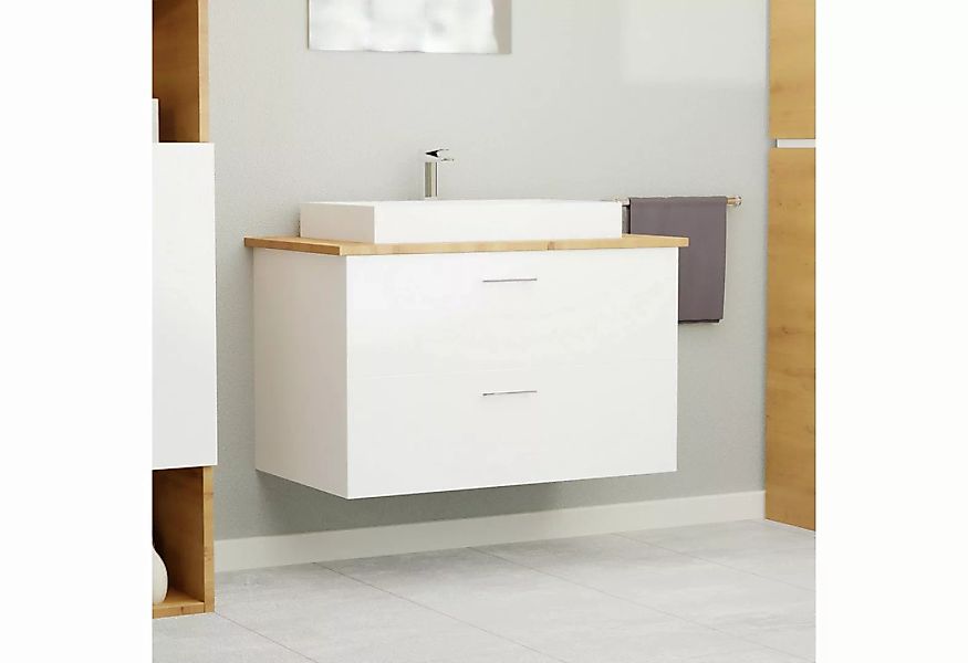 GARLIVO Waschbeckenunterschrank GLA-80 mit Schubladen, Badezimmer Waschtisc günstig online kaufen