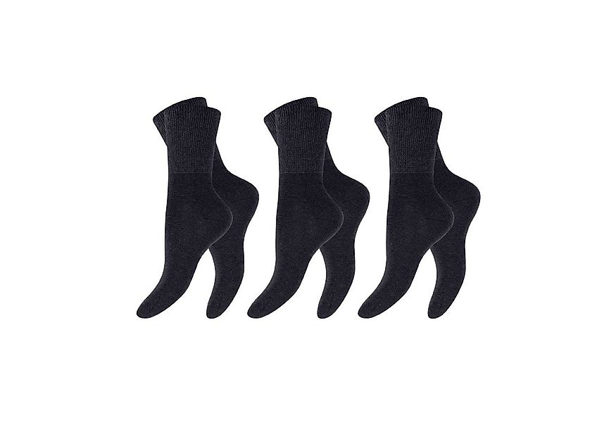 Footstar Gesundheitssocken Unisex Diabetiker Socken 3er-Pack, Farbmix, (Pac günstig online kaufen