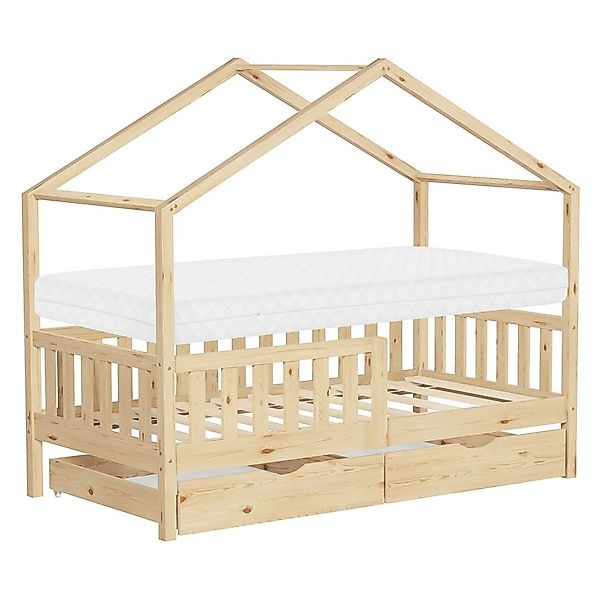 ML-DESIGN Spielbett Hausbett Kinderbett inkl. 2 günstig online kaufen