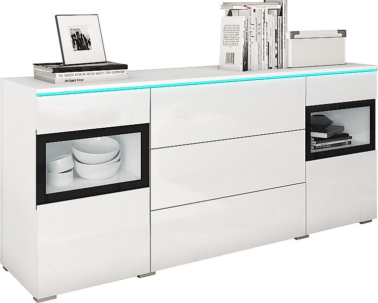 INOSIGN Sideboard VERA, Moderne grifflose Kommode,verstellbare Einlegeböden günstig online kaufen