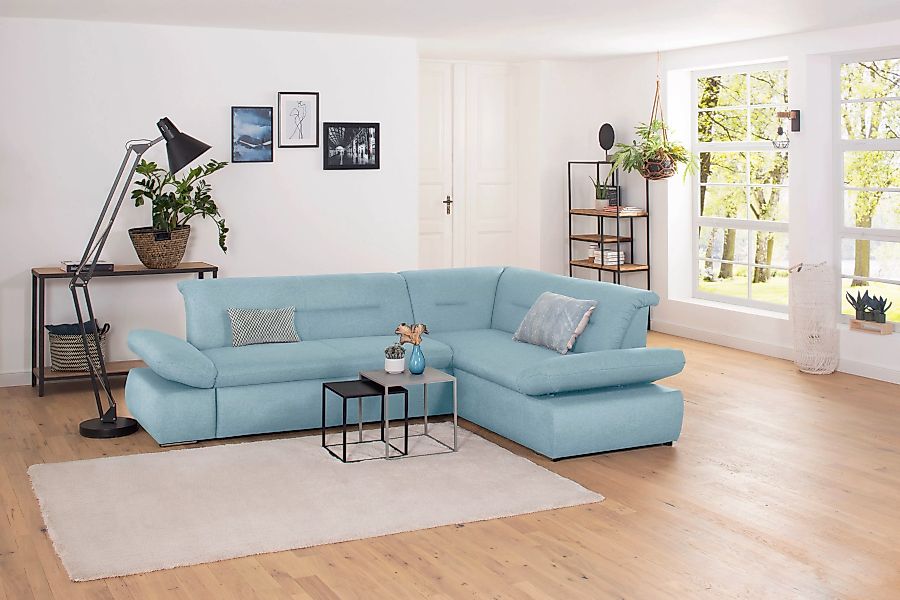 INOSIGN Ecksofa "Avesa L-Form", Wahlweise mit Arm- und Bettfunktion, B/T/H: günstig online kaufen