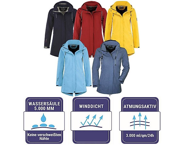 Blue Wave Softshellmantel Birgit Damen Softshelljacke Birgit - Outdoor-Jack günstig online kaufen