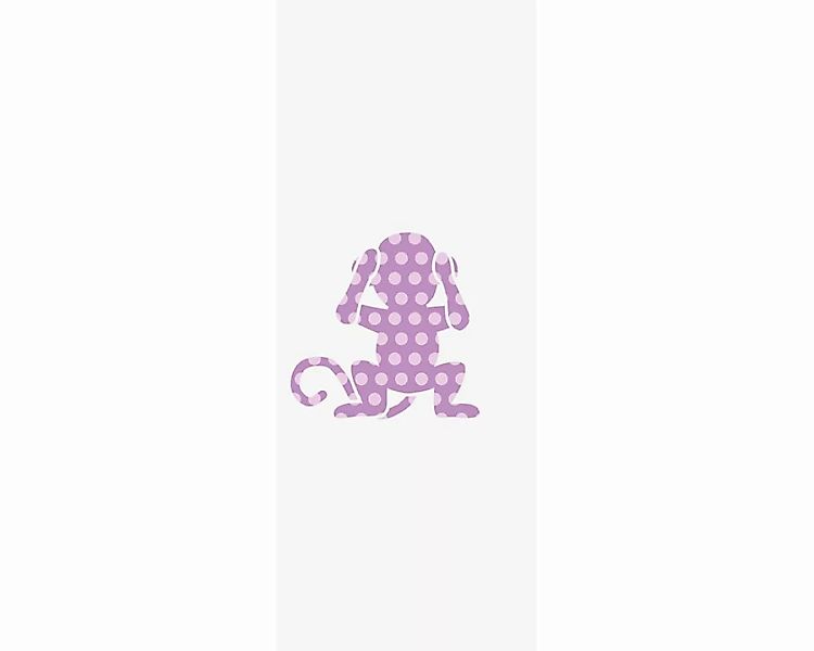 Dekopanel "Affe taub lila" 1,00x2,50 m / Glattvlies Perlmutt günstig online kaufen