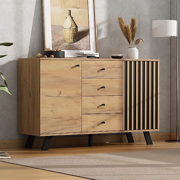Merax Sideboard Sideboard mit Massivholzbeinen und günstig online kaufen