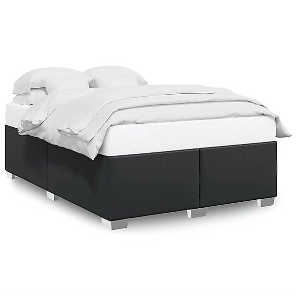 vidaXL Bettgestell ohne Matratze Schwarz Vollkunstleder 3284579 günstig online kaufen