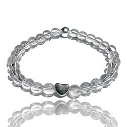 Steinfixx® Perlenarmband Edelsteinarmband aus klarem Bergkristall günstig online kaufen