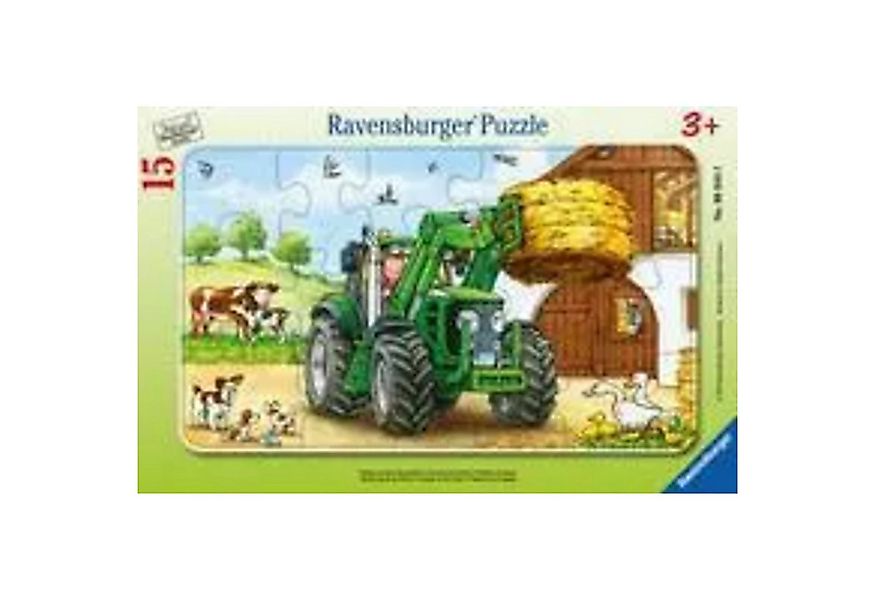 Ravensburger Puzzle Traktor auf dem Bauernhof. Rahmenpuzzle 15 Teile, 15 Pu günstig online kaufen