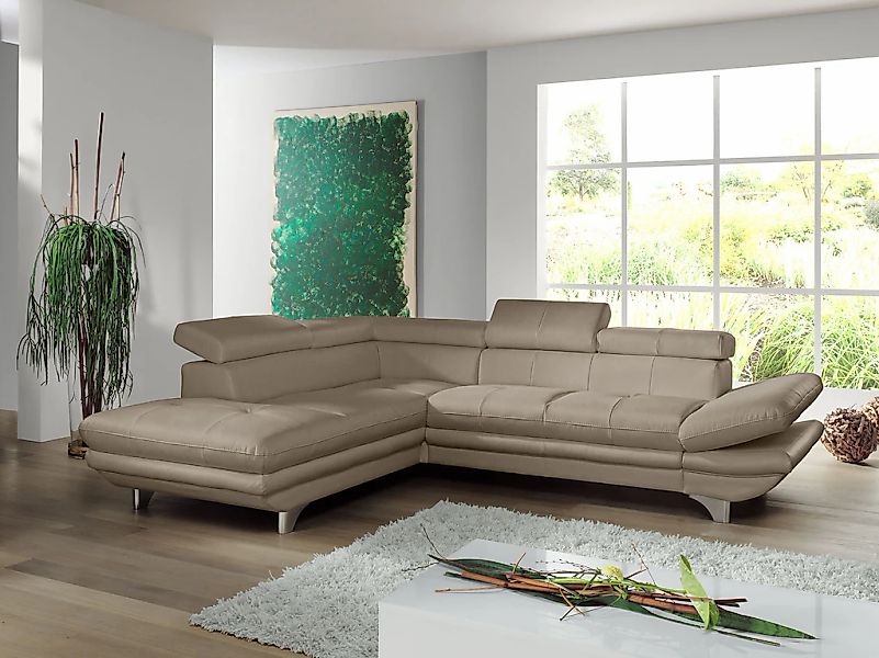 COTTA Ecksofa "Enterprise L-Form" mit Arm- & Kopfteilverstellung, wahlweise günstig online kaufen