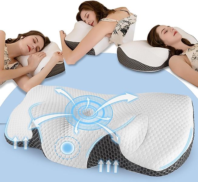 Esun Kopfkissen Orthopädisches Kissen, Ergonomisches Nackenkissen günstig online kaufen