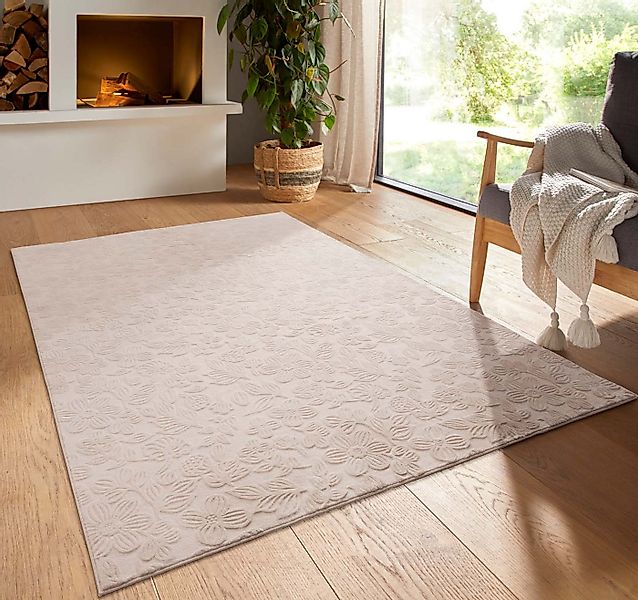 TaraCarpet Teppich TaraCarpet Homestyle 375 Flora, rechteckig, Höhe: 10 mm, günstig online kaufen