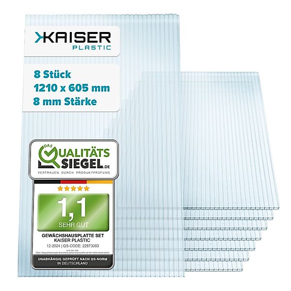 Kaiser plastic Gewächshaus Gewächshausplatten Sets, 4 günstig online kaufen