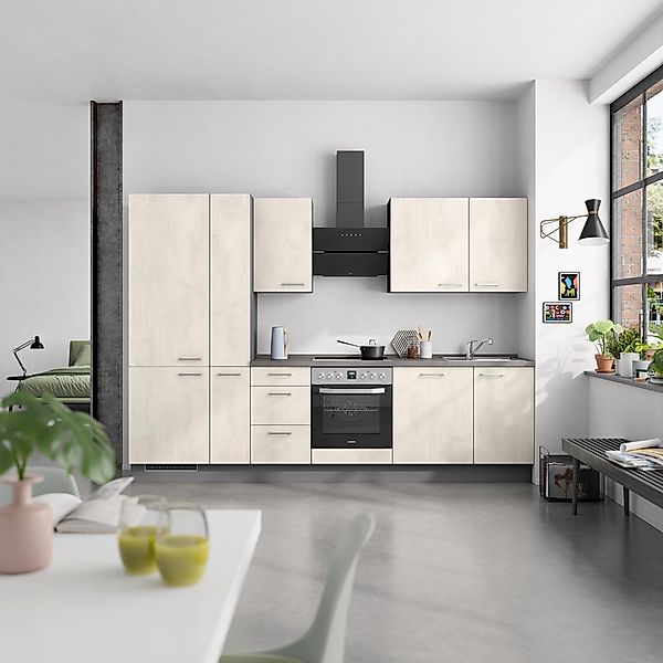 nobilia® Küchenzeile »"Riva II"« vormontiert, Ausrichtung wählbar, Breite 3 günstig online kaufen