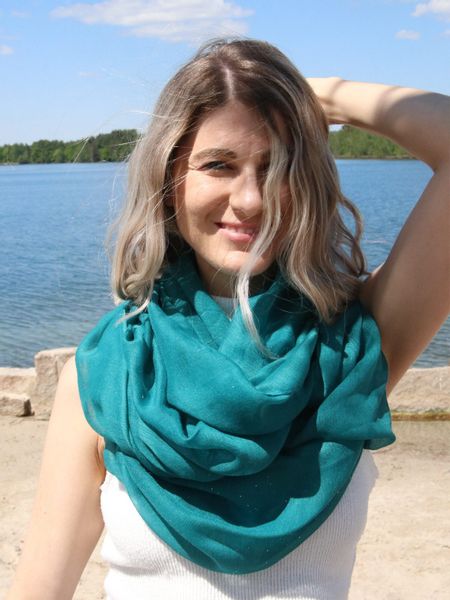styleBREAKER Loop Loop mit Glitzer unifarben, günstig online kaufen