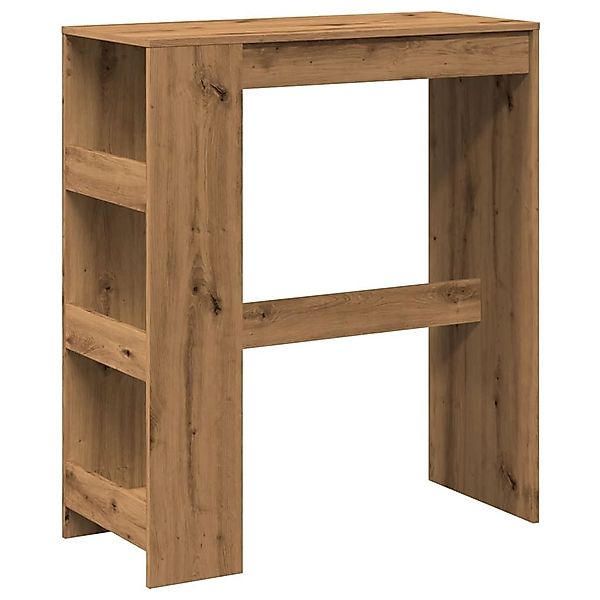vidaXL Esstisch Bartisch mit Regal Artisan-Eiche günstig online kaufen