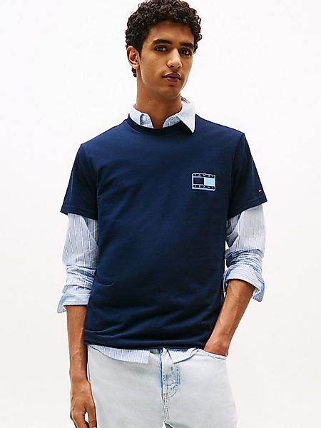 Tommy Jeans T-Shirt TJM SLIM POP COLOR FLAG TEE EXT Mit Rundhalsausschnitt günstig online kaufen